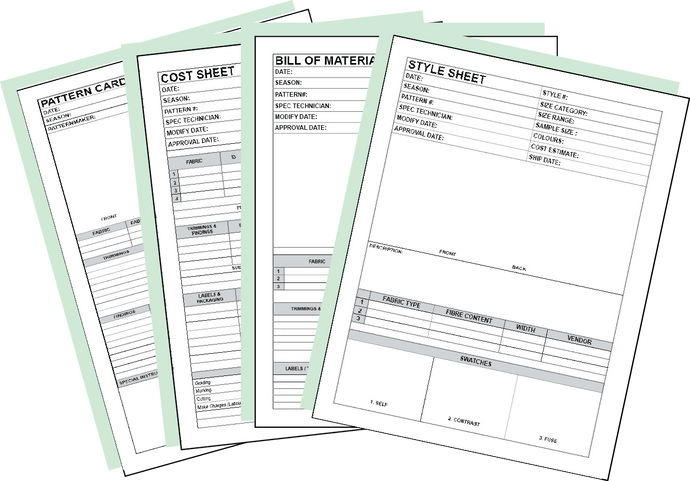 Specifications Template Bundle - The Ultimate Patterndrafting Series